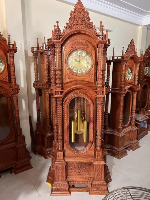 Đồng Hồ Tứ Trụ Gỗ Hương Đá Cao 2m3 - Ảnh 2