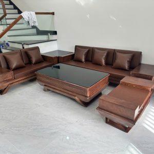 Sofa Chân Thuyền Gỗ Sồi